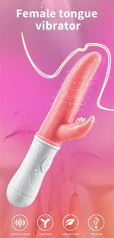 G-punkto Klitora Stimulo 12-Frekvenca Simulado Lango Vagina Masaĝo Vibrilo